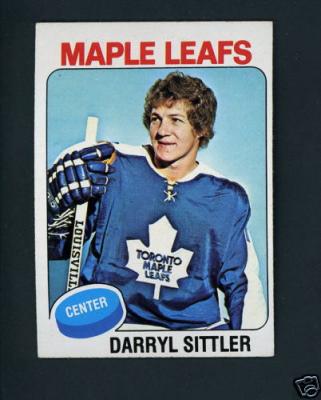 Darryl Sittler Maple Leafs 1975-76 Topps card #150 VgEx