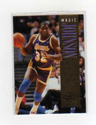 Magic Johnson Lakers 1994-95 SkyBox exchange card