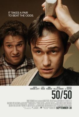 50/50 mini movie poster (Joseph Gordon-Levitt & Seth Rogen)