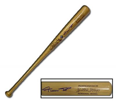 Willie Mays autographed Adirondack authentic game model bat