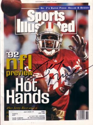 Jerry Rice autographed San Francisco 49ers 1992 Sports Illustrated