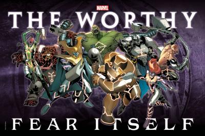 Fear Itself The Mighty The Worthy 24x34 Marvel promo poster MINT