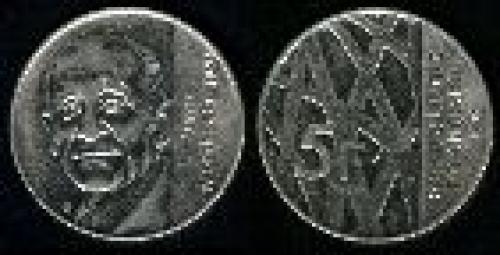 5 francs; Year: 1992; (km 1006); Pierre Mendes-France