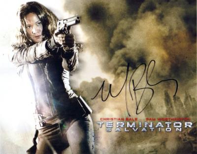Moon Bloodgood autographed Terminator Salvation 8x10 photo