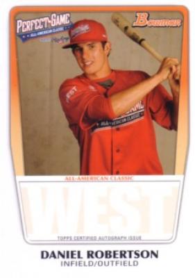 Daniel Robertson 2011 Perfect Game Topps Bowman Rookie Card (AFLAC)