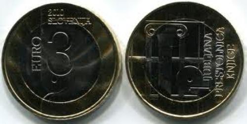 Coins; Slovenia regularly issues circulating bi-metallic 3 Euro commemorative coins