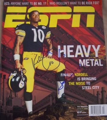 Kordell Stewart autographed Pittsburgh Steelers 2002 ESPN Magazine