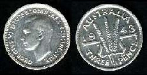 3 pence; Year: 1938-1944; (km 37)