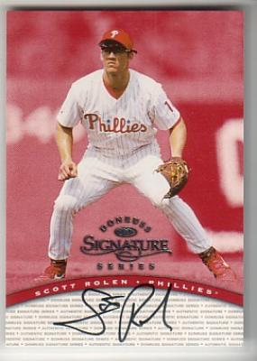 Scott Rolen certified autograph Phillies 1997 Donruss Signature Series card