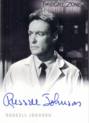 Russell Johnson certified autograph Twilight Zone card