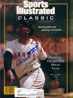 Willie Mays autographed Giants 1992 Sports Illustrated Classic magazine
