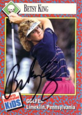 Betsy King autographed 1991 Sports Illustrated for Kids Rookie Card