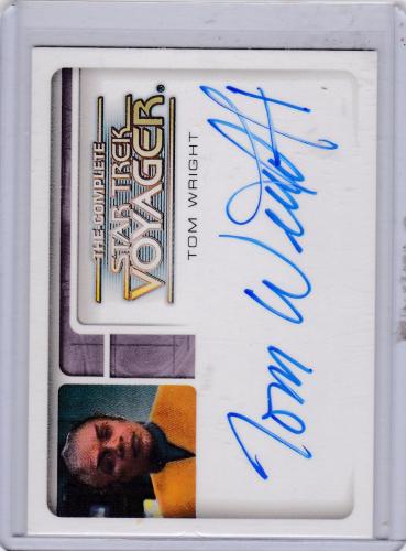 THECOMPLETE STAR TREK VOYAGER TOM WRIGHT TUVIX AUTOGRAPH