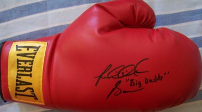 Riddick Bowe autographed Everlast leather boxing glove inscribed Big Daddy