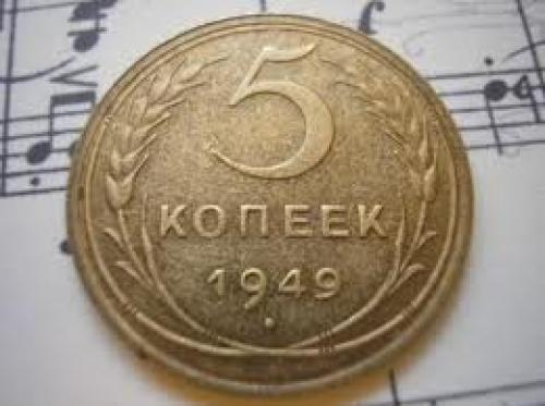 Coins; Vintage USSR SOVIET RUSSIA COINS 5 kopeek 1949