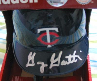 Gary Gaetti autographed Minnesota Twins mini helmet