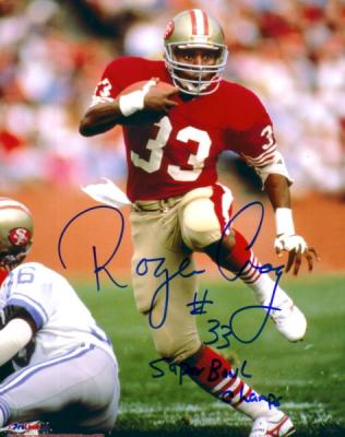 Roger Craig autographed San Francisco 49ers 8x10 photo inscribed Super Bowl Champs