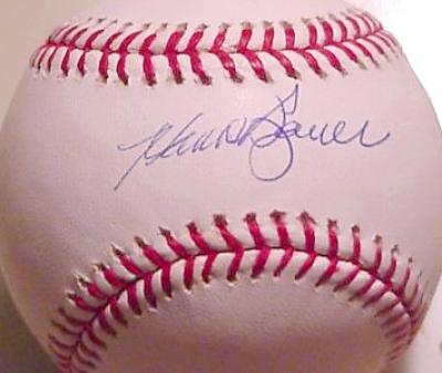 Hank Bauer autographed MLB baseball