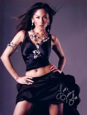 Josie Lee autographed sexy 8x10 black dress photo