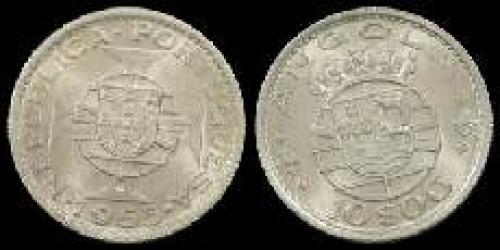 10 escudos; Year: 1952-1955; (km 73)
