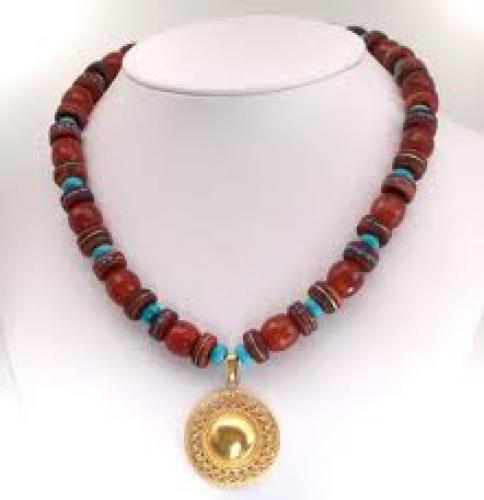Crafts; Carnelian Handmade Necklace