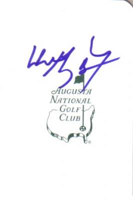 Wayne Gretzky autographed Augusta National Masters scorecard