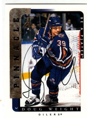 Doug Weight certified autograph Edmonton Oilers Be A Player card