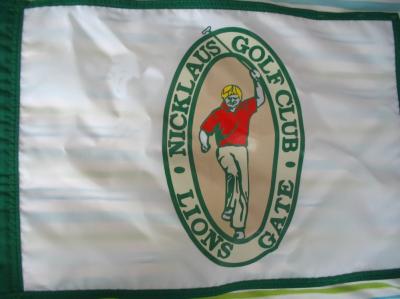 Jack Nicklaus Golf Club at LionsGate embroidered pin flag
