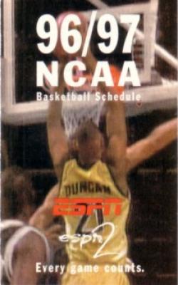 Tim Duncan Wake Forest 1996-97 ESPN NCAA basketball schedule
