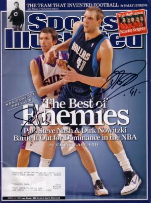Dirk Nowitzki & Steve Nash autographed 2007 Sports Illustrated