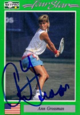 Ann Grossman autographed 1991 Netpro tennis card