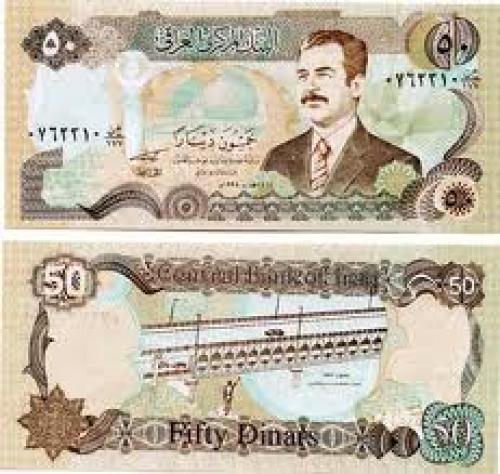 Banknotes; Iraq 50 Dinars