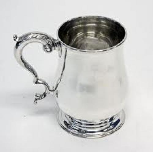 Antique Silver Cup; Victorian; Half Pint
