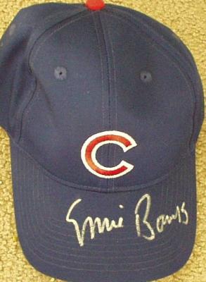 Ernie Banks autographed Chicago Cubs cap or hat