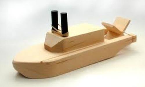 Coollectors - Collectible Item - Toys - Wooden Paddle Boat Toy