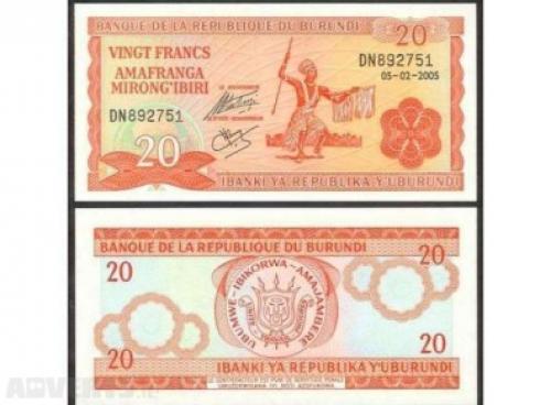 20 Burundi Franc 2005