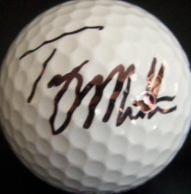 Troy Matteson autographed tournament used Titleist golf ball