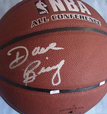 Dave Bing autographed NBA basketball