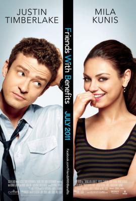 Friends with Benefits 2011 mini movie poster (Mila Kunis Justin Timberlake)