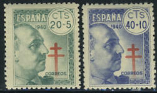 Anti Tuberculosis 2v; Year Issue: 1940; Stamps Spain