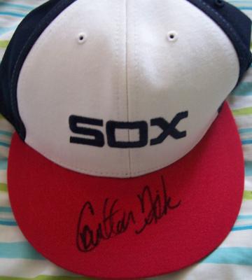 Carlton Fisk autographed Chicago White Sox 1983 authentic throwback cap