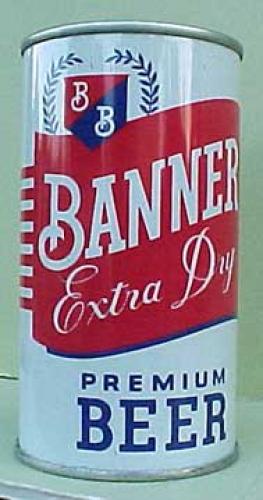 BANNER BEER, Flat Top Can, Cumberland, MARYLAND 1959 1+