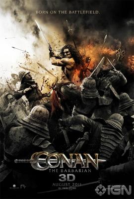 Conan the Barbarian mini 2011 movie poster (wielding sword)