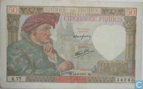 Frankreich 50 Francs 1941
