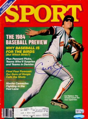Cal Ripken autographed Baltimore Orioles 1984 Sport magazine