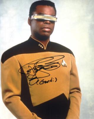 LeVar Burton autographed Star Trek The Next Generation 8x10 photo