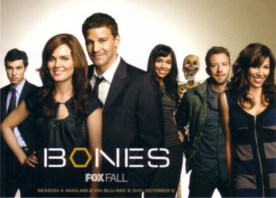 Bones 2009 Comic-Con Fox 5x7 promo card (David Boreanaz & Emily Deschanel)