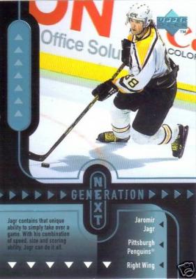 Jaromir Jagr Penguins 1998-99 Generation Next insert card #GN22