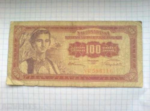 Yugoslavia-100 dinara-1953/56
