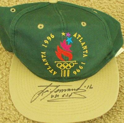Lisa Fernandez (softball) autographed 1996 Atlanta Olympics cap